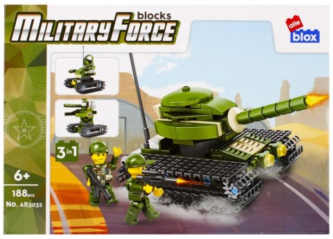 BUILDING BLOCKS 170-188 ELEMENTS MILITARY DISPLAY ALLEBLOX 492862 ALLEBLOX