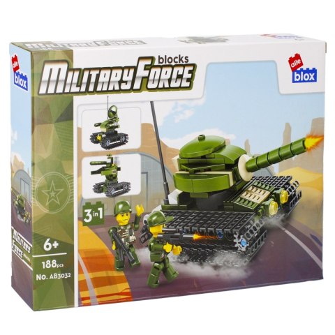 BUILDING BLOCKS 170-188 ELEMENTS MILITARY DISPLAY ALLEBLOX 492862 ALLEBLOX