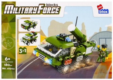 BUILDING BLOCKS 170-188 ELEMENTS MILITARY DISPLAY ALLEBLOX 492862 ALLEBLOX