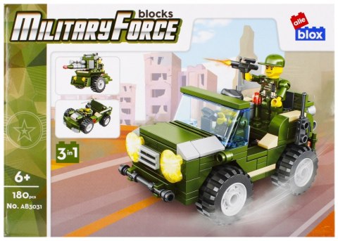 BUILDING BLOCKS 170-188 ELEMENTS MILITARY DISPLAY ALLEBLOX 492862 ALLEBLOX