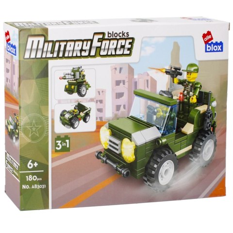 BUILDING BLOCKS 170-188 ELEMENTS MILITARY DISPLAY ALLEBLOX 492862 ALLEBLOX