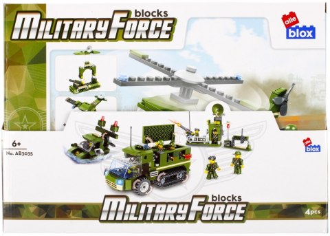 BUILDING BLOCKS 170-188 ELEMENTS MILITARY DISPLAY ALLEBLOX 492862 ALLEBLOX