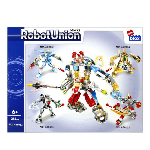 BUILDING BLOCKS 212 ELEMENTS ROBOT ALLEBLOX 492918 ALLEBLOX