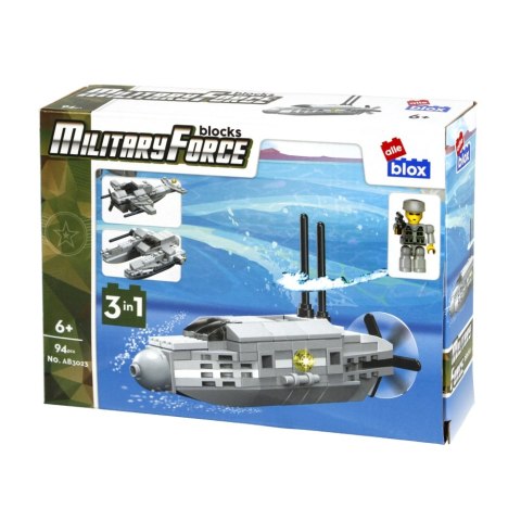 BUILDING BLOCKS 94 ELEMENTS MILITARY ALLEBLOX 492849 ALLEBLOX