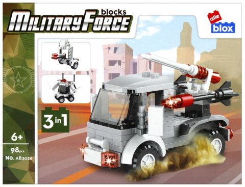 BUILDING BLOCKS 98 ELEMENTS MILITARY ALLEBLOX 492857 ALLEBLOX