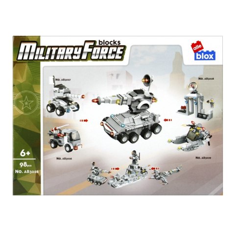 BUILDING BLOCKS 98 ELEMENTS MILITARY ALLEBLOX 492857 ALLEBLOX