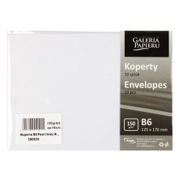 ENVELOPE B6 WHITE PEARL PAPER GALLERY PACK OF 10 PCS. ARGO 280839 GAL ARGO