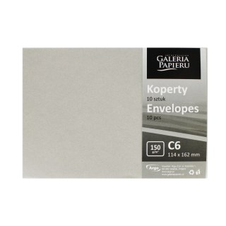 ENVELOPE C6 NK SILVER PEARL PACK10PCS GAL PAP ARGO 280240 GAL ARGO