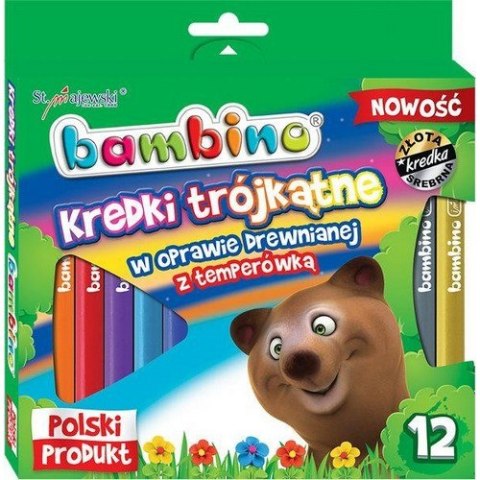 PENCILS 12 COLORS BAMBINO TRIANGULAR SHARPNESS MAJEWSKI 002892 ST. MAJEWSKI