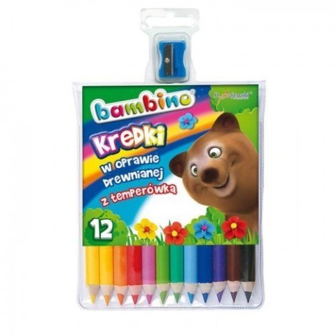 PENCILS 12 COLORS BAMBINO IN WOOD SHARPNESS MAJEWSKI KR.12/15BA ST. MAJEWSKI