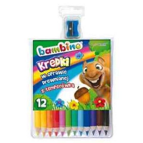 PENCILS 12 COLORS BAMBINO IN WOOD SHARPNESS MAJEWSKI KR.12/15BA ST. MAJEWSKI