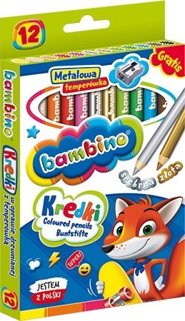 PENCILS 12 COLORS BAMBINO IN WOOD SHARPNESS MAJEWSKI KR.12/15BA ST. MAJEWSKI