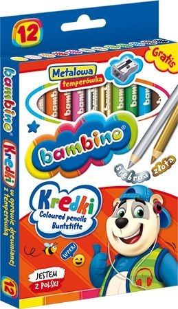 PENCILS 12 COLORS BAMBINO IN WOOD SHARPNESS MAJEWSKI KR.12/15BA ST. MAJEWSKI