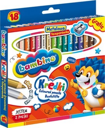 PENCILS 18 COLORS BAMBINO SHARPER MAJEWSKI KR.18/15BA ST. MAJEWSKI