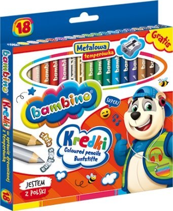 PENCILS 18 COLORS BAMBINO SHARPER MAJEWSKI KR.18/15BA ST. MAJEWSKI