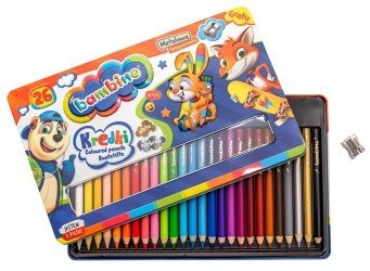 PENCILS 26 COLORS BAMBINO SHARPNESS MAJEWSKI 003226META ST. MAJEWSKI