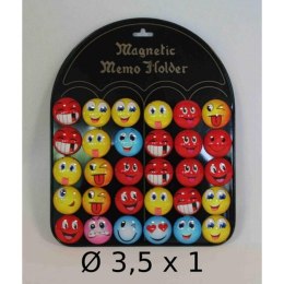 ROUND MAGNET 35 MM SMILE MIX OF COLORS MIDEX 1135C TOYS