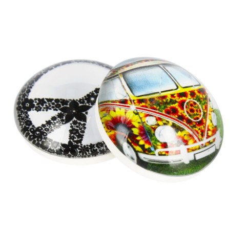 MAGNET GLASS BUS/ROOM DOME 3.5 CM PACK 2 PCS. MAGNET 115-0-0011 MAGNET