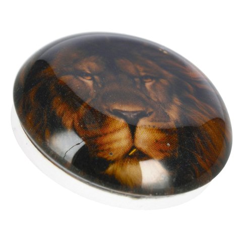 GLASS MAGNET LION DOME 5 CM MAGNET 117-0-0029 MAGNET