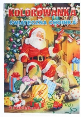 PAINTING BOOK A5 PM CHRISTMAS WITH STICKERS 10455 POL-MAK CARDS