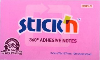 SELF-ADHESIVE NOTEBOOK 76X127 100 SHEETS PINK STICK 21558 CX DISTRIBUTION