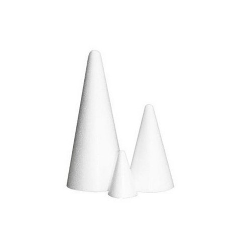 DECORATIVE STYROFOAM CONE 9X20 CM PENTACOLOR 540-558A PENTACOLOR