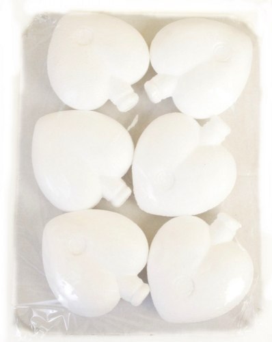 DECORATION STYROFOAM HEART 60 6PCS PENTART 540-655 PENTACOLOR