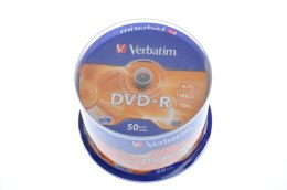 DVD-R 4.7GB X16 CAKE 50PCS VERBATIM 43548 VERBATIM