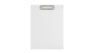 BOARD A4 CLIPBOARD PVC WHITE BIURFOL KH-01-10 BIURFOL