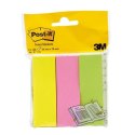 SELF-ADHESIVE NOTEBOOK 3 PADS 26X76 MM 100 SHEETS 3 COLORS POST-IN 3M 671/3 3M