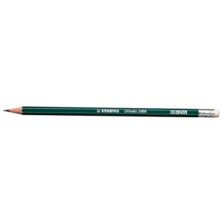 PENCIL B WITH ERASER OTELLO BOX OF 12 STABILO 2988/B STABILO