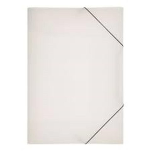 Folder with rubber band plastic A3 3-leaf transparent matt - Durable 21638-19