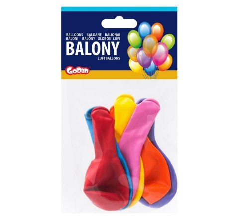 BALLOON DEKOR MIX KOL PASTEL 6 PBH OP6SZT GODAN