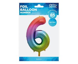 FOLLOW BALLOON 85CM 6 RAINBOW GO PBH GODAN