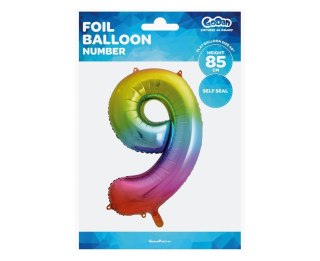 FOL BALLOON 85CM 9 RAINBOW GO PBH GODAN