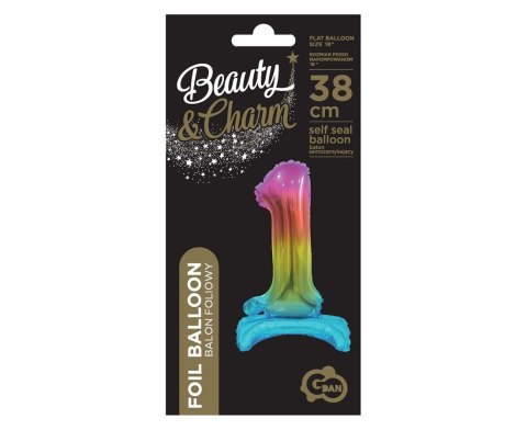 B&C FOIL BALLOON STANDING UP 1, RAINBOW, 38 CM GODAN