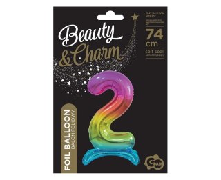 B&C FOIL BALLOON STANDING 2, RAINBOW, 74 CM BC-AST2 GODAN