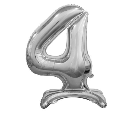 B&C FOIL BALLOON STANDING 4, SILVER, 74 CM BC-ASS4 GODAN