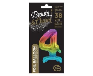 B&C FOIL BALLOON STANDING UP 4, RAINBOW, 38 CM GODAN