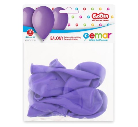 PREMIUM BALLOON 10" LAVENDER MIX GO 10PCS GODAN