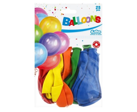 BALLOONS A80 PASTEL MIX, 9 INCHES / 25 PCS. A80/P25 GODAN