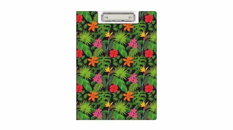 CLIP A4 PVC FOLDERS FLOWERS BIURFOL KHN-04-25 BIURFOL