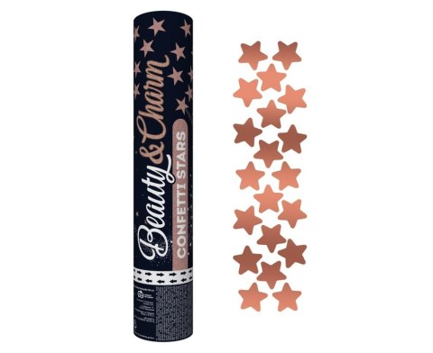 PNEUMATIC CONFETTI ROSE GOLD STARS/ 30 CM GODAN