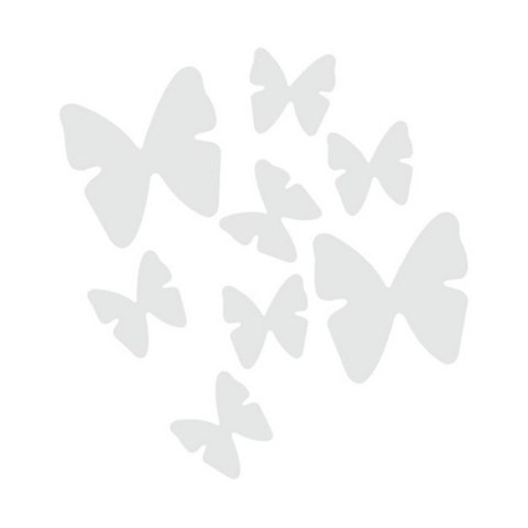 BROOT CONFETTI 60 CM WHITE BUTTERFLIES GODAN KPBM060 GODAN