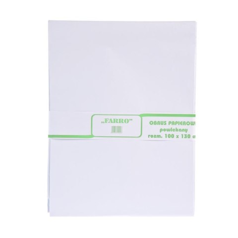 PAPER TABLECLOTH 100X130 CM WHITE FARRO 54423 FARRO