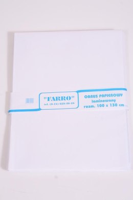 PAPER TABLECLOTH 100X130 CM LAMINATED WHITE FARRO 452245 FARRO