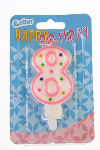 BIRTHDAY CANDLE DIGIT 8 GODAN GODAN