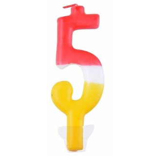 BIRTHDAY CANDLES PARTY TIME DIGIT 5 ARPEX D9905-5 ARPEX