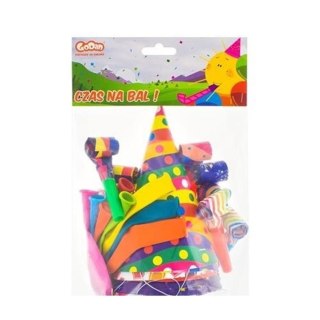 PAPER CARNIVAL SET 24 ELEMENTS BALLOON FOR 8 SMILES GODAN PZ-BAL8 GODAN