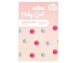 B&G BALL GARLAND - BABY GIRL, LIGHT PINK, 250 CM GODAN